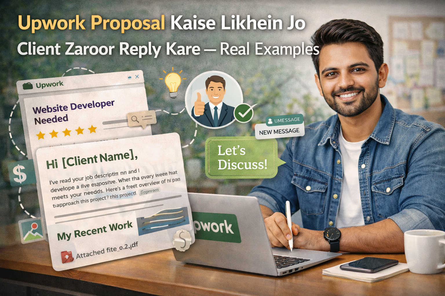 Upwork Proposal Kaise Likhein Jo Client Zaroor Reply Kare — Best Real Examples 2026
