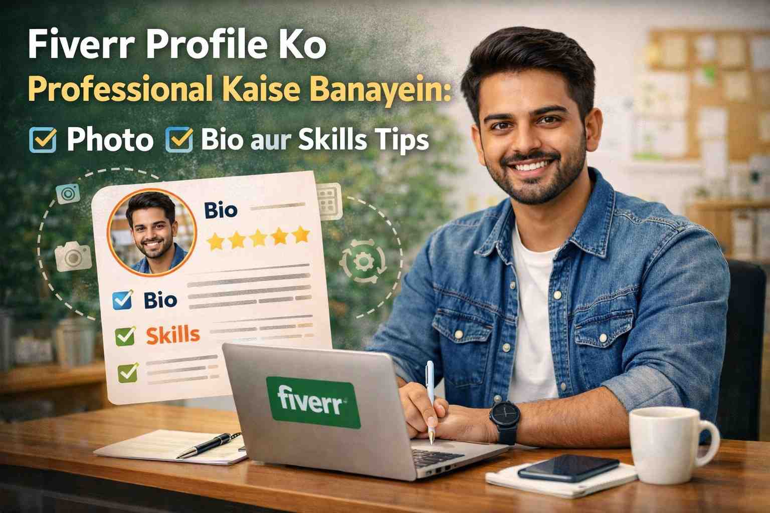 Fiverr Profile Ko Professional Kaise Banayein: Photo, Bio aur Best No-1 Skills Tips
