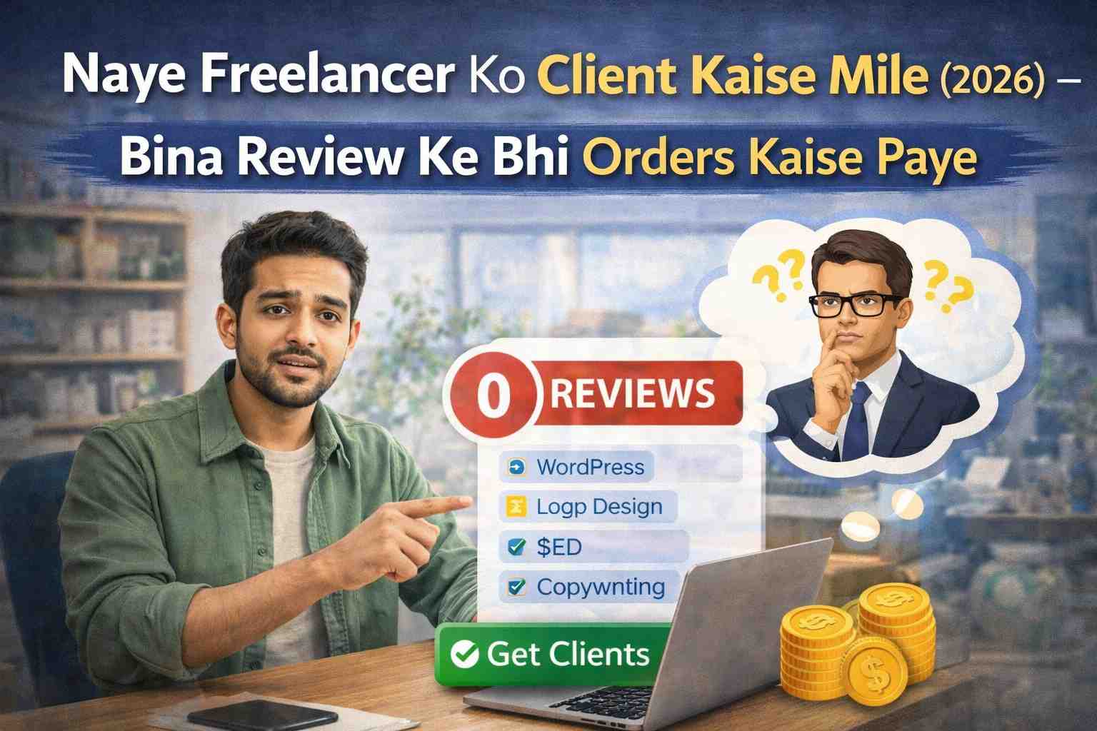 Naye Freelancer Ko Client Kaise Mile (2026) – Bina Review Ke Bhi Orders Kaise Paye (Complete Best Guide)