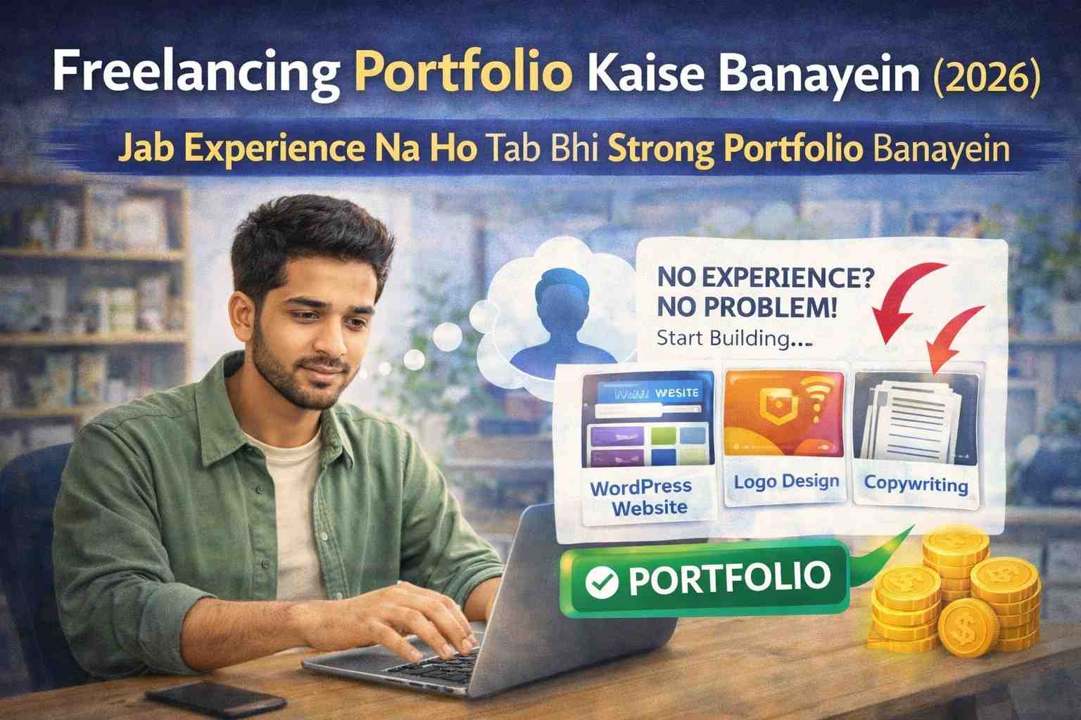 Freelancing Portfolio Kaise Banayein (2026) Experience Na Ho Tab Bhi Powerful Portfolio Banayein (Complete Guide)