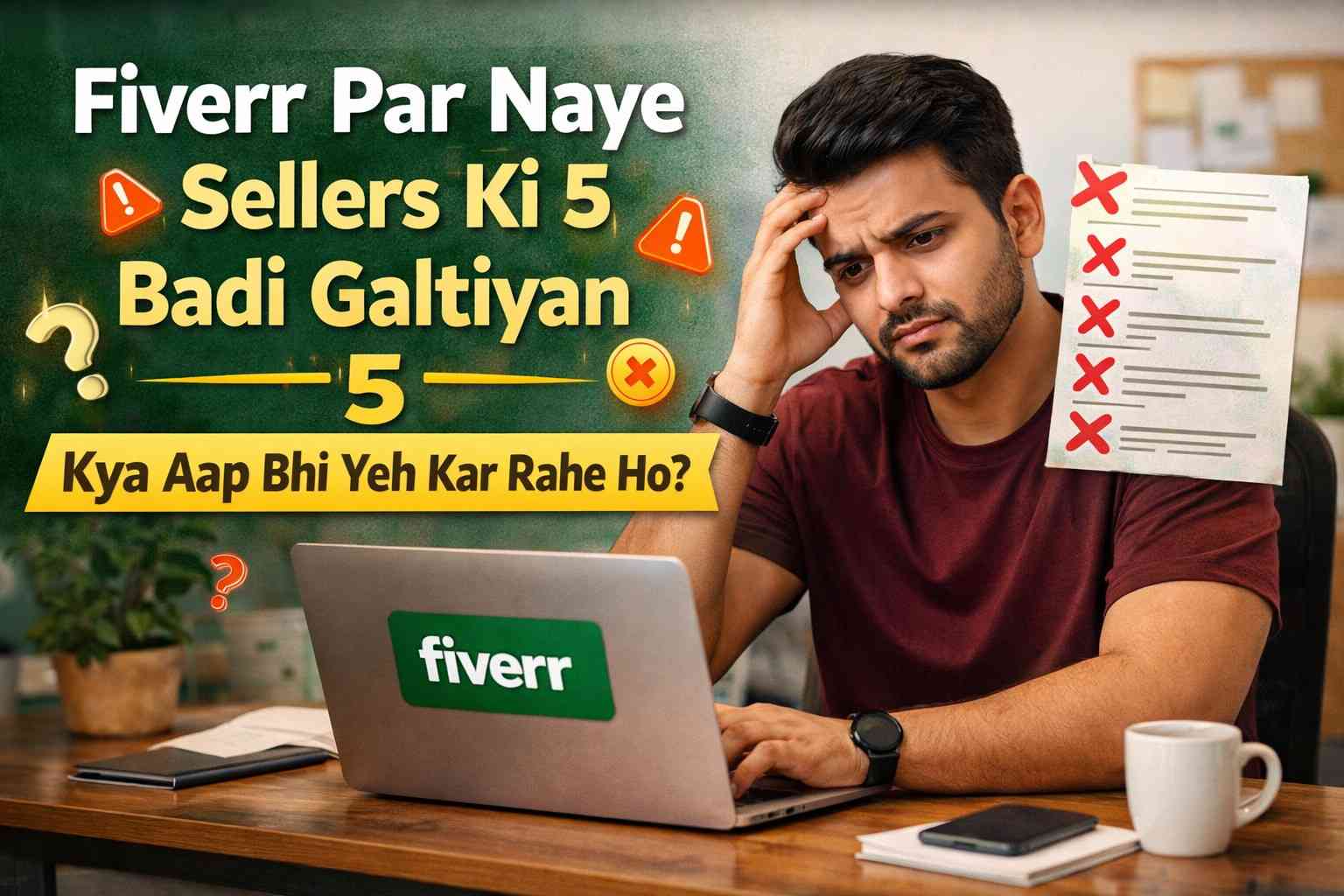 Fiverr Par Naye Sellers Ki 5 Badi Galtiyan — Kya Aap Bhi Yeh Mistake Kar Rahe Ho?