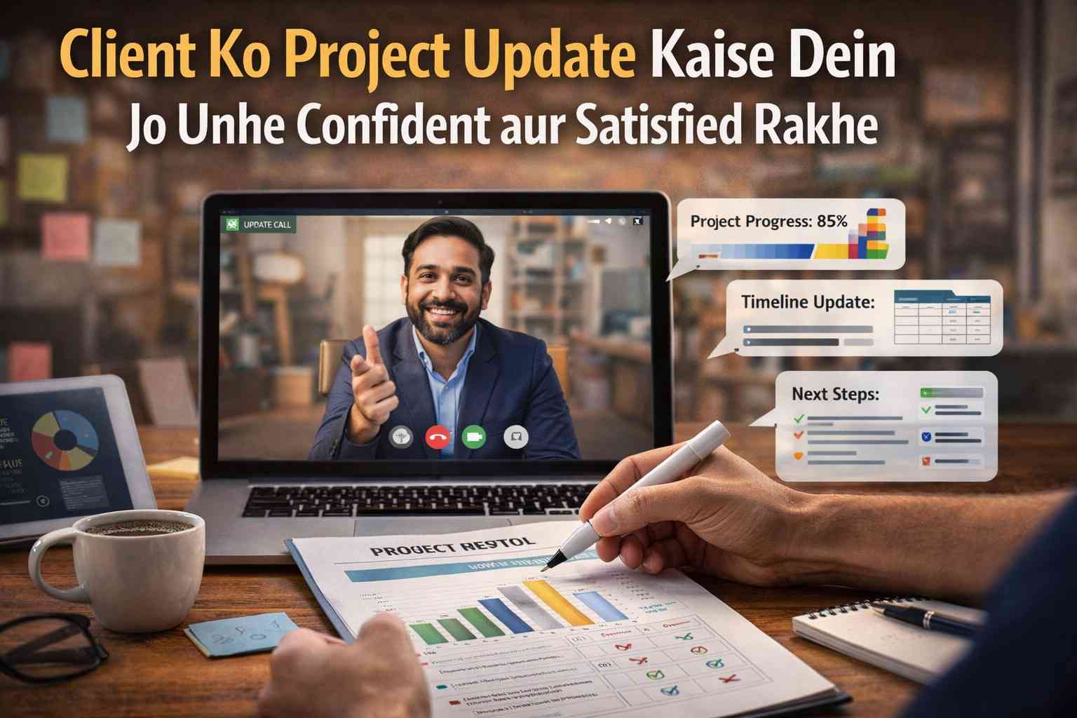 Client Ko Project Update Kaise Dein (2026) Jo Unhe Confident aur Satisfied Rakhe