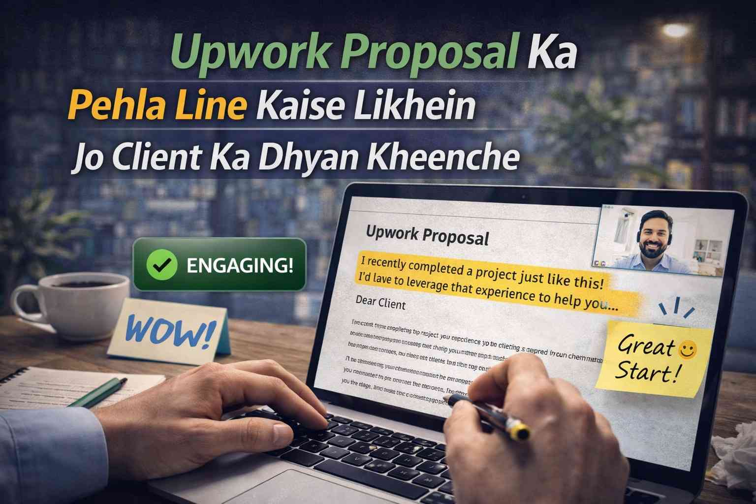 Upwork Proposal Ka Pehla Line Kaise Likhein (2026) Jo Client Ka Dhyan Kheenche Best Guide
